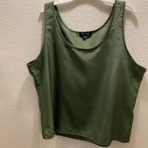 Olive green camisole tank Hype L